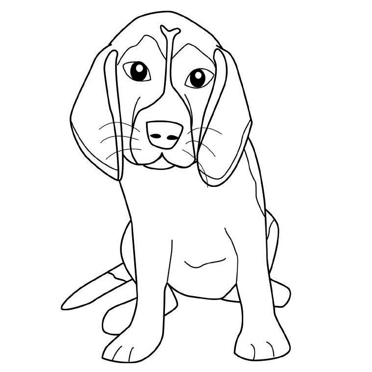 Página para colorir: Filhote de cachorro (animais) #2925 - Páginas para Colorir Imprimíveis Gratuitamente