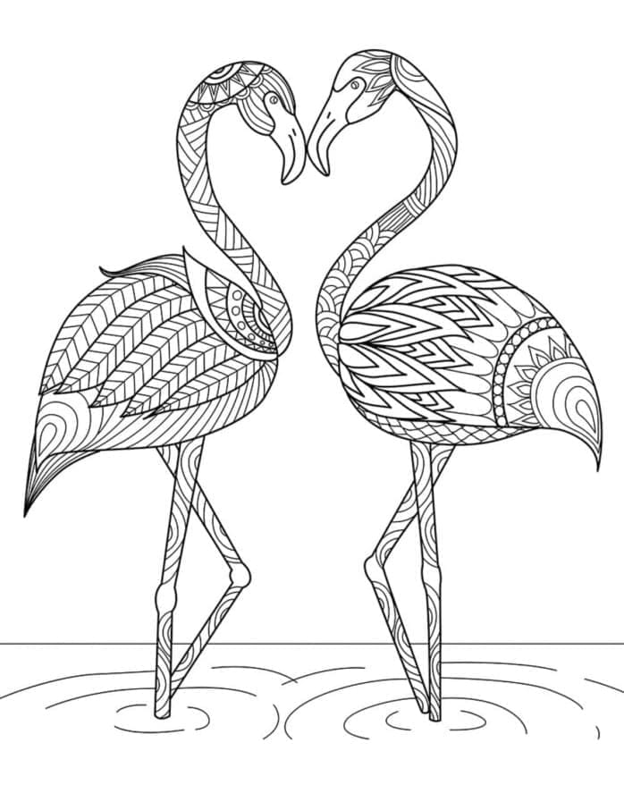 Desenho gratuito Flamingo Rosa #198790 da colecao Animais para imprimir