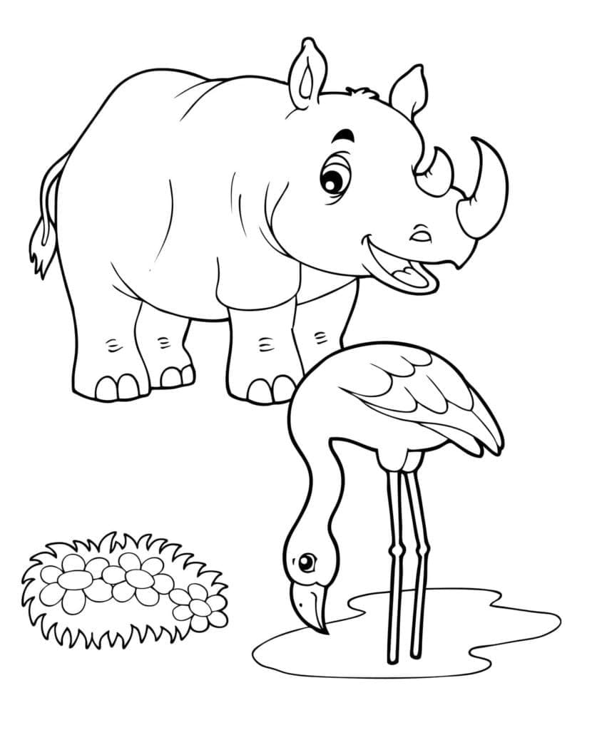 Desenho gratuito Flamingo Rosa #198798 da colecao Animais para imprimir
