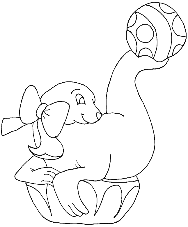 Ilustração de Foca #16315 para colorir, parte da coleção Animais