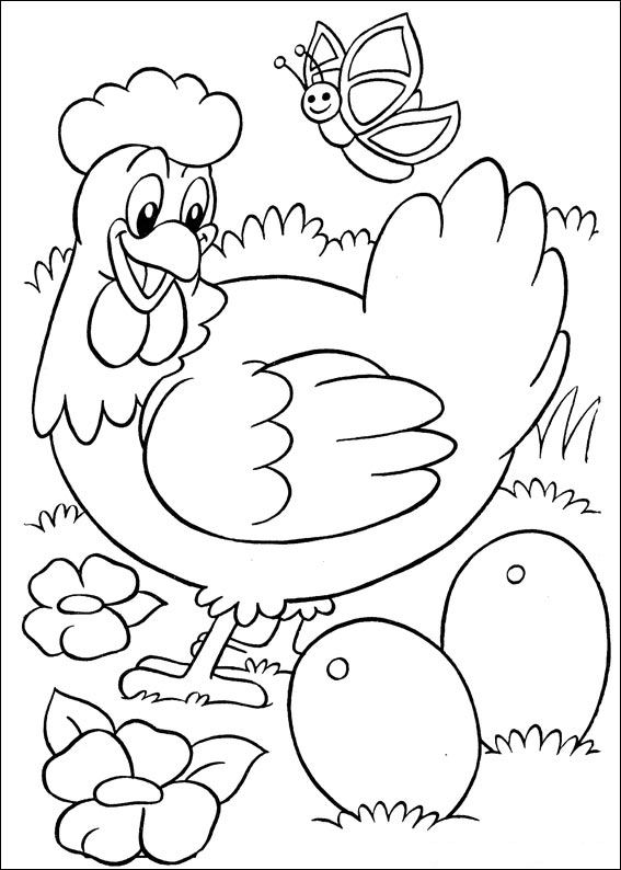 Página para colorir: Frango (animais) #17242 - Páginas para Colorir Imprimíveis Gratuitamente