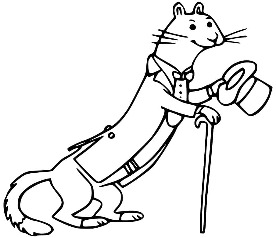 Página para colorir: Furão (Animais) #205405 - Páginas para Colorir Imprimíveis Gratuitamente