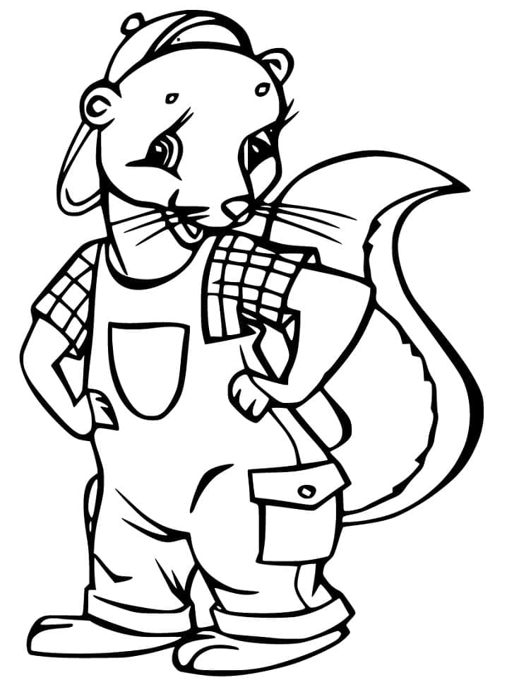 Página para colorir: Furão (Animais) #205406 - Páginas para Colorir Imprimíveis Gratuitamente
