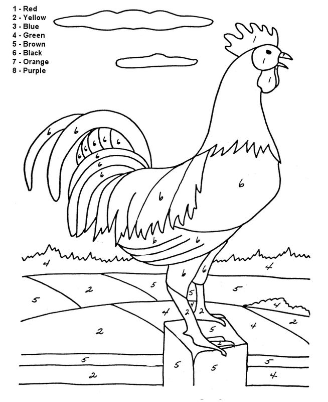 Página para colorir: Galo (animais) #4166 - Páginas para Colorir Imprimíveis Gratuitamente