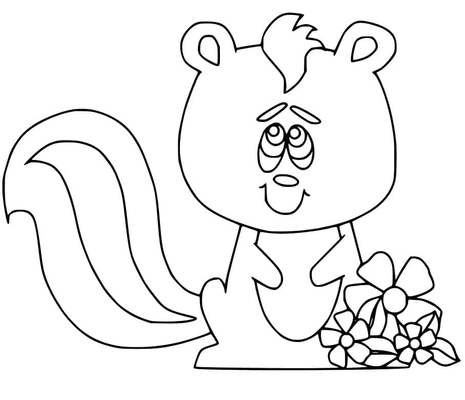 Desenho gratuito Gambá #205279 da colecao Animais para imprimir