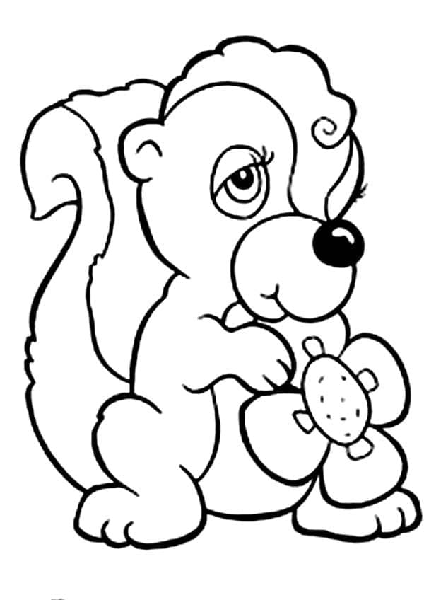 Desenho gratuito Gambá #205296 da colecao Animais para imprimir
