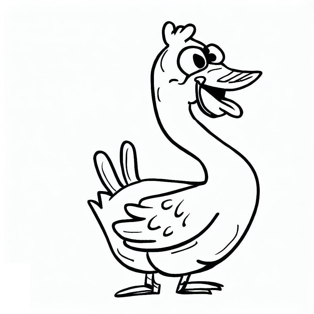 Desenho para colorir Ganso #188112 da coleção Animais, pronto para imprimir