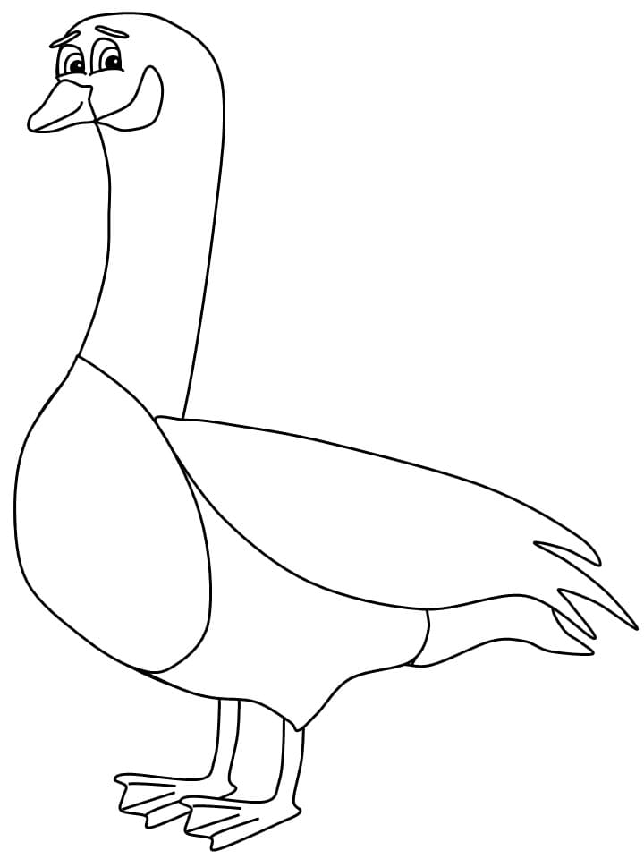 Ilustração de Ganso #188134 para colorir, parte da coleção Animais