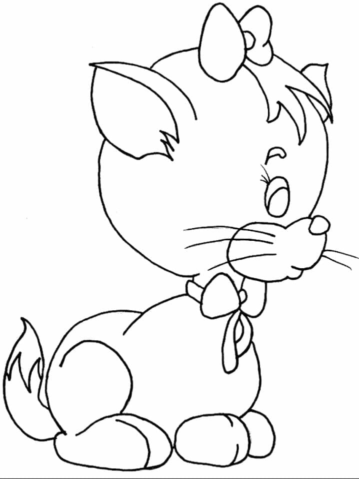 Desenho gratuito Gatinho #176599 da colecao Animais para imprimir