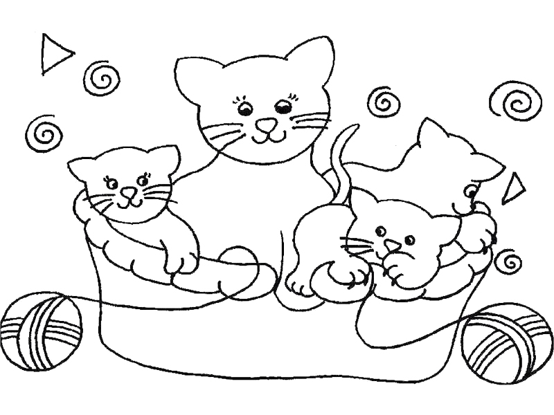 Página para colorir: Gatinho (animais) #18032 - Páginas para Colorir Imprimíveis Gratuitamente