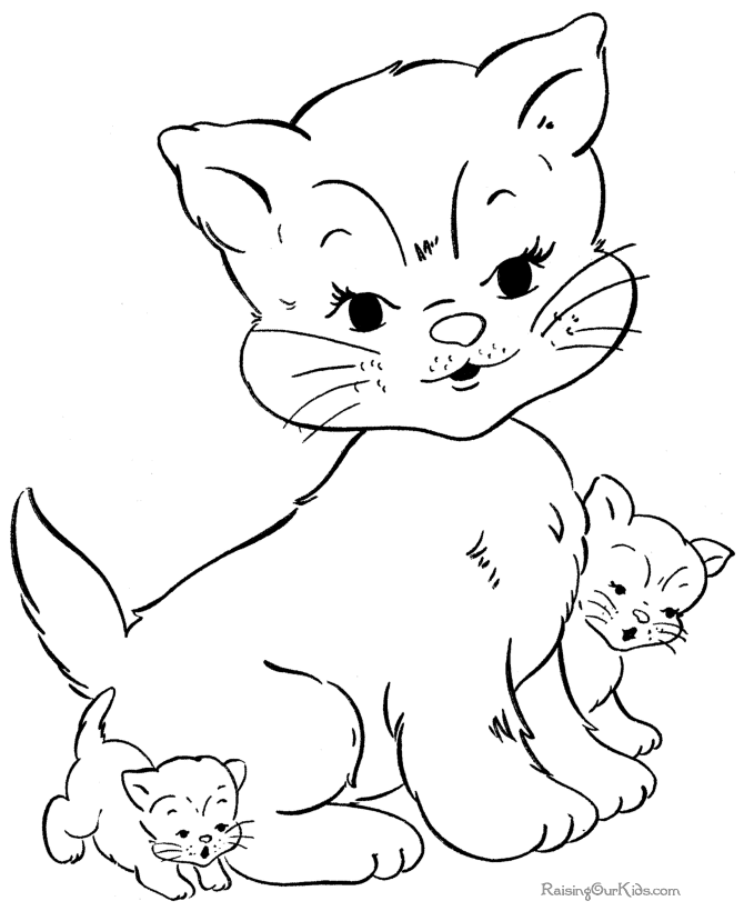 Página para colorir: Gatinho (animais) #18064 - Páginas para Colorir Imprimíveis Gratuitamente