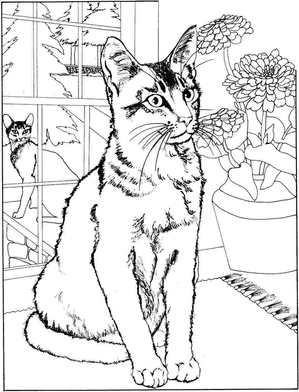 Página para colorir: Gato (animais) #1772 - Páginas para Colorir Imprimíveis Gratuitamente