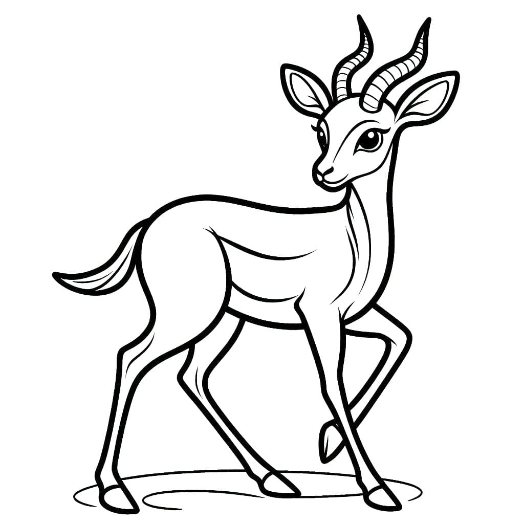 Desenho gratuito Gazela #219880 da colecao Animais para imprimir