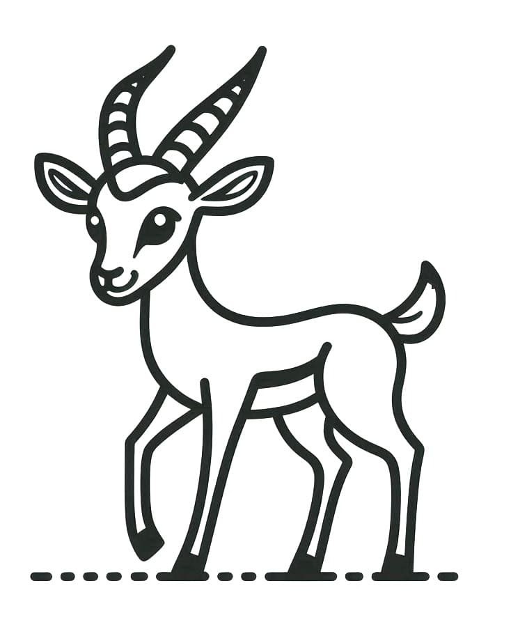 Desenho gratuito Gazela #219886 da colecao Animais para imprimir