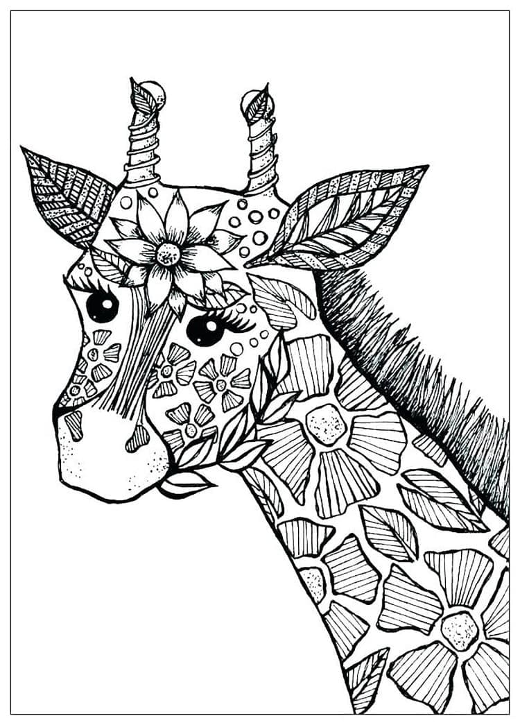 Desenho grátis de Girafa #177619 para crianças e adultos, coleção Animais