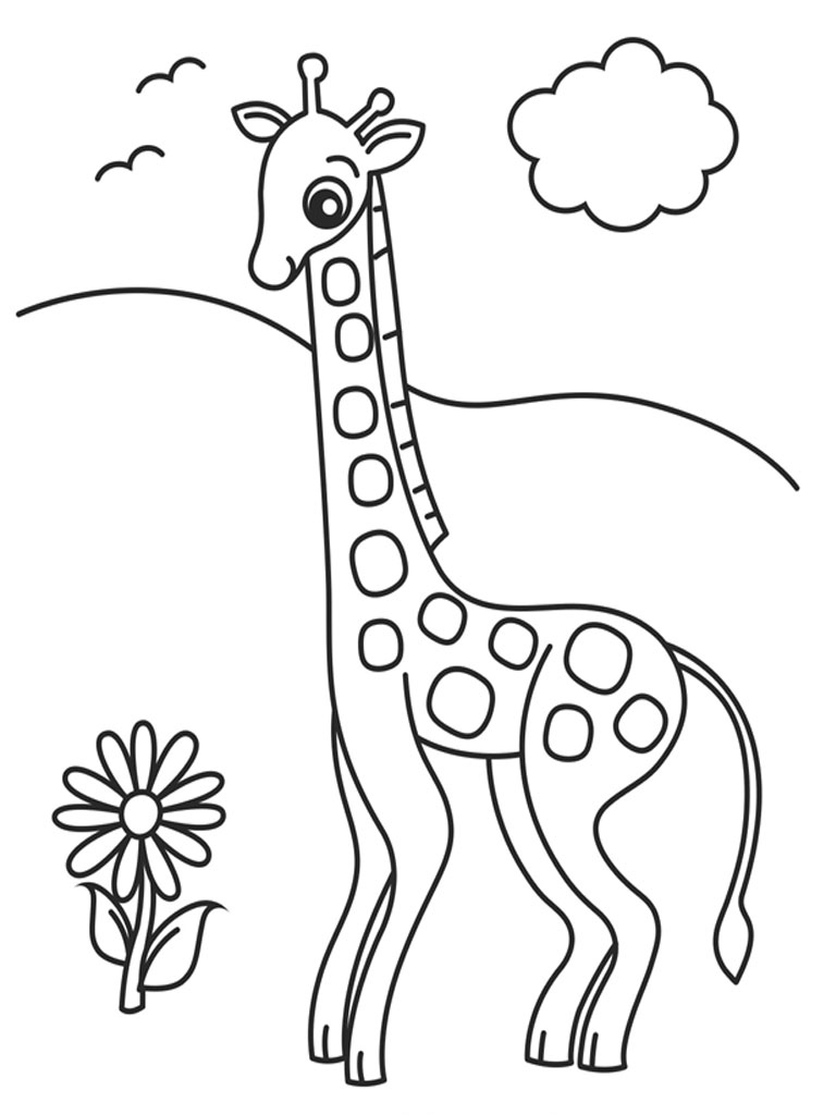 Página para colorir: Girafa (animais) #7233 - Páginas para Colorir Imprimíveis Gratuitamente