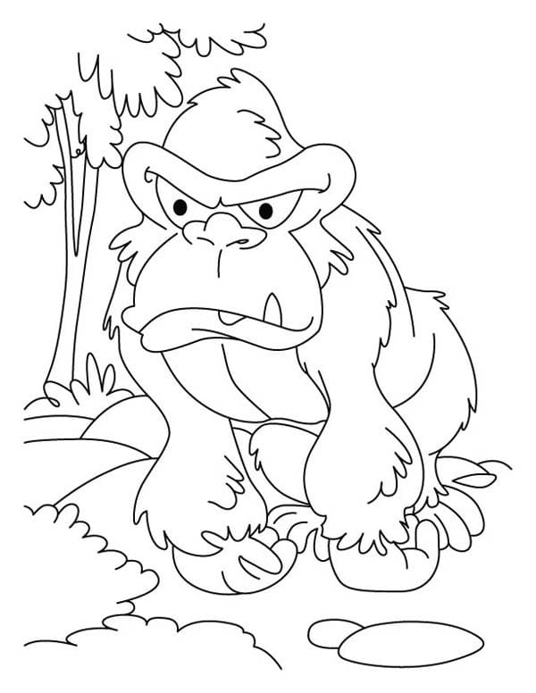 Desenho gratuito Gorila #188944 da colecao Animais para imprimir Desenho gratuito Gorila #188944 da colecao Animais para imprimir