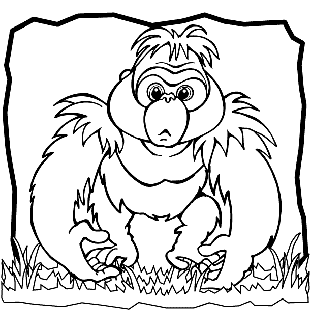 Página para colorir: Gorila (animais) #7433 - Páginas para Colorir Imprimíveis Gratuitamente