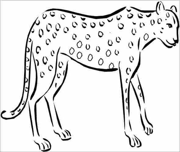 Página para colorir: guepardo (animais) #7897 - Páginas para Colorir Imprimíveis Gratuitamente