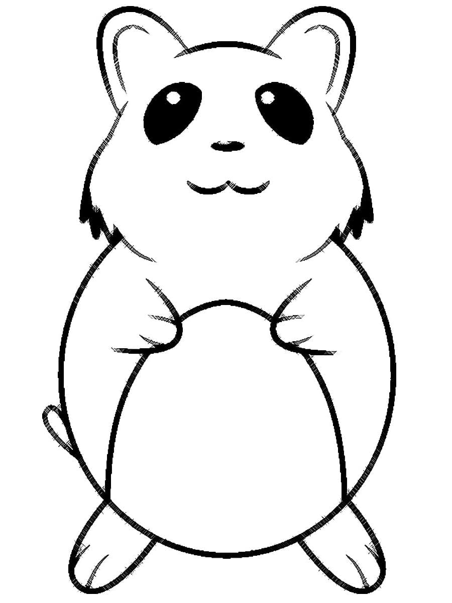 Atividade criativa: desenho de Hamster #188848 para colorir da coleção Animais Atividade criativa: desenho de Hamster #188848 para colorir da coleção Animais
