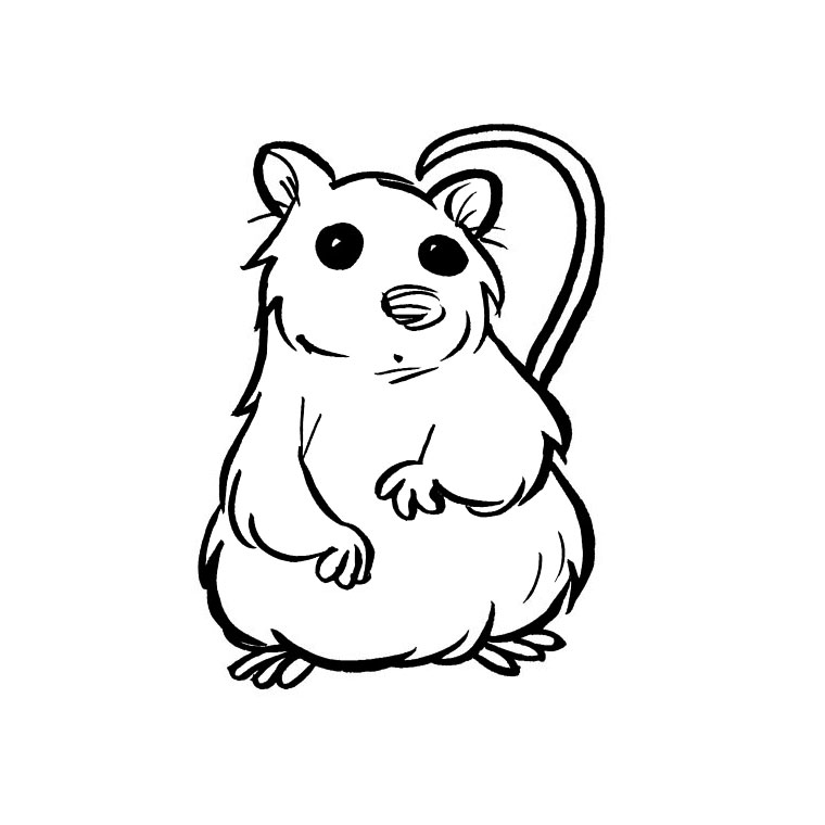 Página para colorir: hamster (animais) #8030 - Páginas para Colorir Imprimíveis Gratuitamente