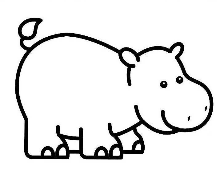 Página para colorir: hipopótamo (animais) #8628 - Páginas para Colorir Imprimíveis Gratuitamente