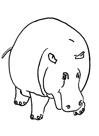 Página para colorir: hipopótamo (animais) #8636 - Páginas para Colorir Imprimíveis Gratuitamente