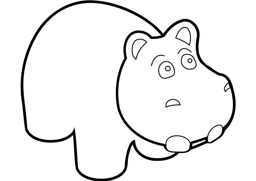 Página para colorir: hipopótamo (animais) #8657 - Páginas para Colorir Imprimíveis Gratuitamente