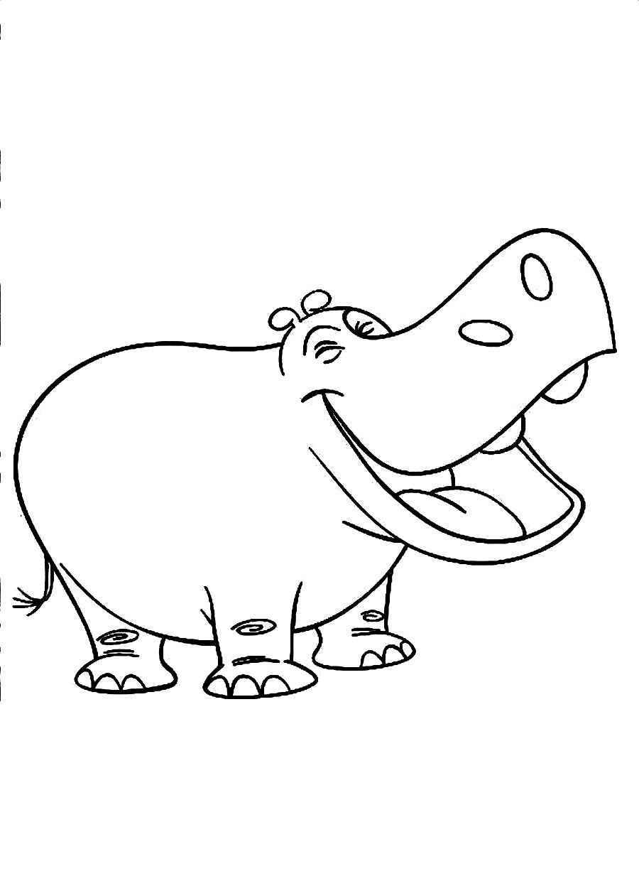 Página para colorir: hipopótamo (animais) #8662 - Páginas para Colorir Imprimíveis Gratuitamente