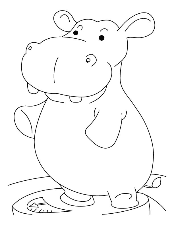 Página para colorir: hipopótamo (animais) #8681 - Páginas para Colorir Imprimíveis Gratuitamente