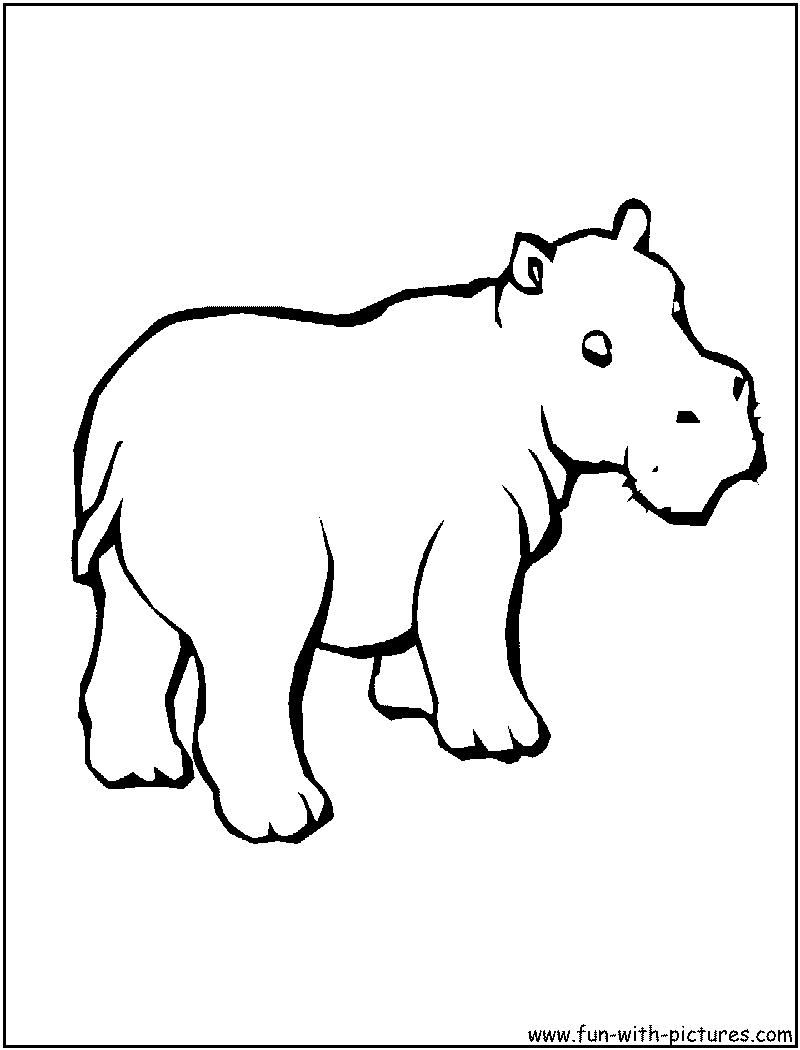 Página para colorir: hipopótamo (animais) #8707 - Páginas para Colorir Imprimíveis Gratuitamente