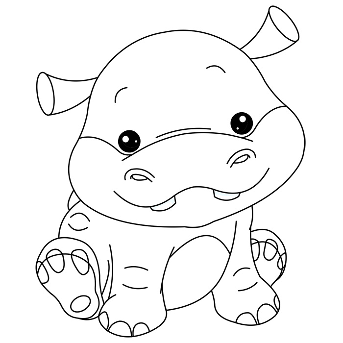 Página para colorir: hipopótamo (animais) #8732 - Páginas para Colorir Imprimíveis Gratuitamente