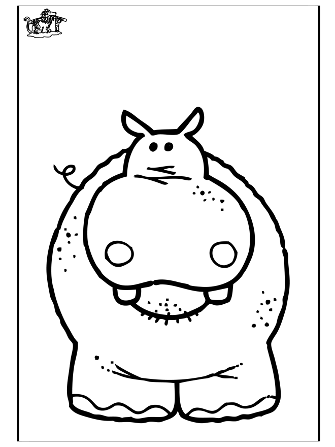 Página para colorir: hipopótamo (animais) #8754 - Páginas para Colorir Imprimíveis Gratuitamente