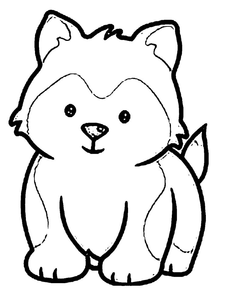 Desenho gratuito Husky #189131 da colecao Animais para imprimir