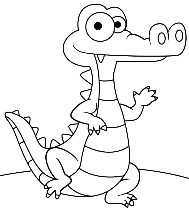 Desenho gratuito Jacaré #210226 da colecao Animais para imprimir
