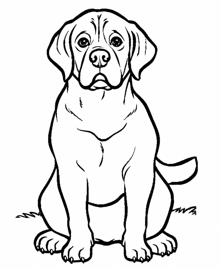 Desenho gratuito Labrador #220753 da colecao Animais para imprimir