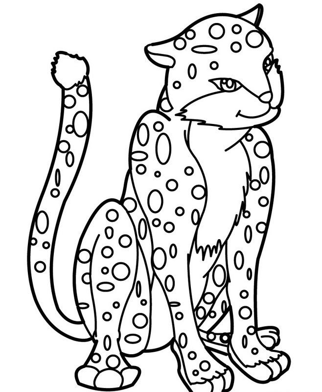 Página para colorir: Leopardo (animais) #9713 - Páginas para Colorir Imprimíveis Gratuitamente