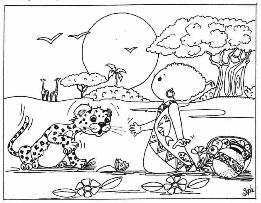Página para colorir: Leopardo (animais) #9784 - Páginas para Colorir Imprimíveis Gratuitamente
