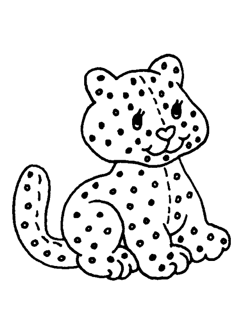 Página para colorir: Leopardo (animais) #9862 - Páginas para Colorir Imprimíveis Gratuitamente
