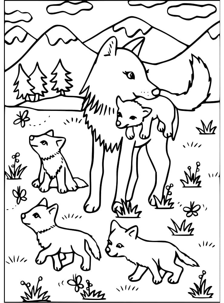 Desenho gratuito Lobo #175237 da colecao Animais para imprimir