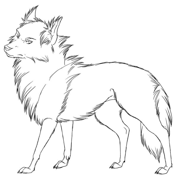 Desenho gratuito Lobo #175248 da colecao Animais para imprimir