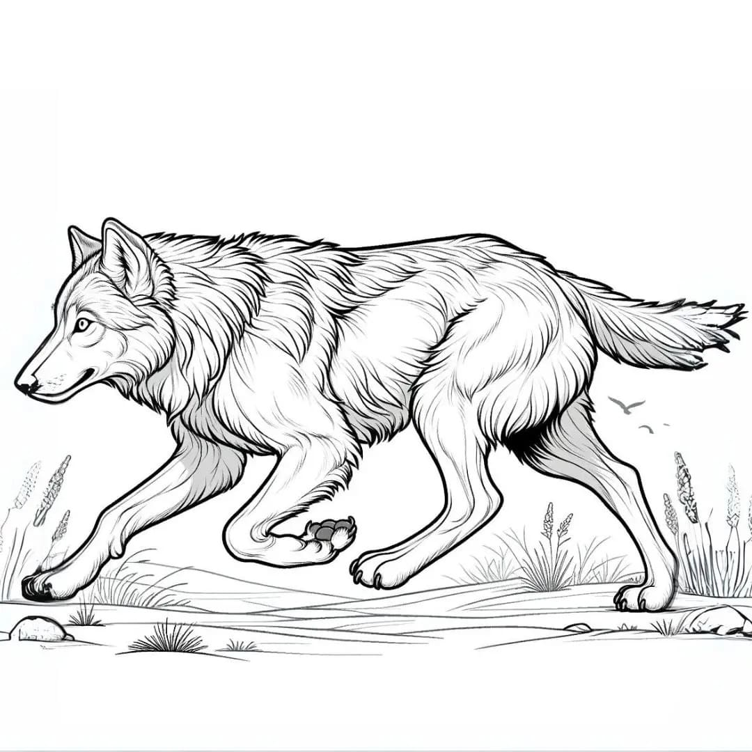 Desenho gratuito Lobo #215501 da colecao Animais para imprimir