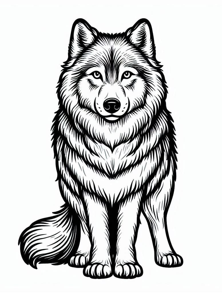 Desenho gratuito Lobo #215511 da colecao Animais para imprimir