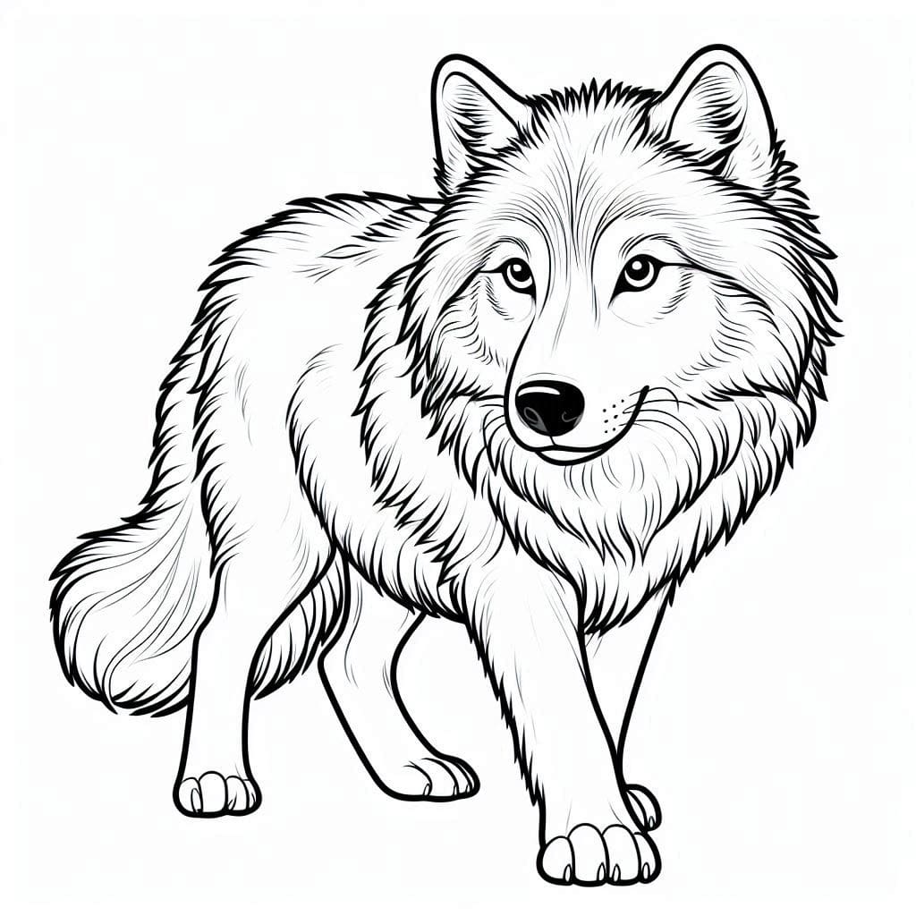 Desenho gratuito Lobo #215512 da colecao Animais para imprimir