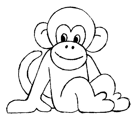 Desenhos Macaco (animais) para colorir – Páginas para Colorir