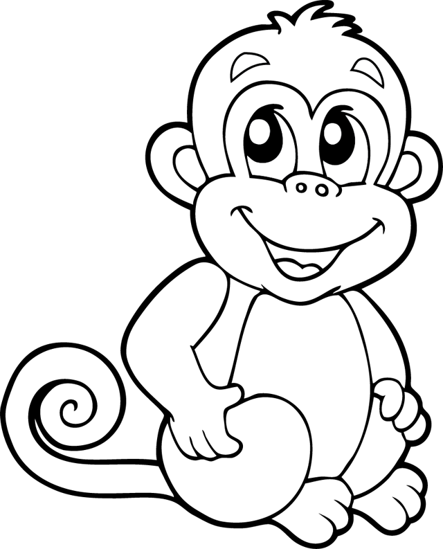Página para colorir: Macaco (animais) #14150 - Páginas para Colorir Imprimíveis Gratuitamente