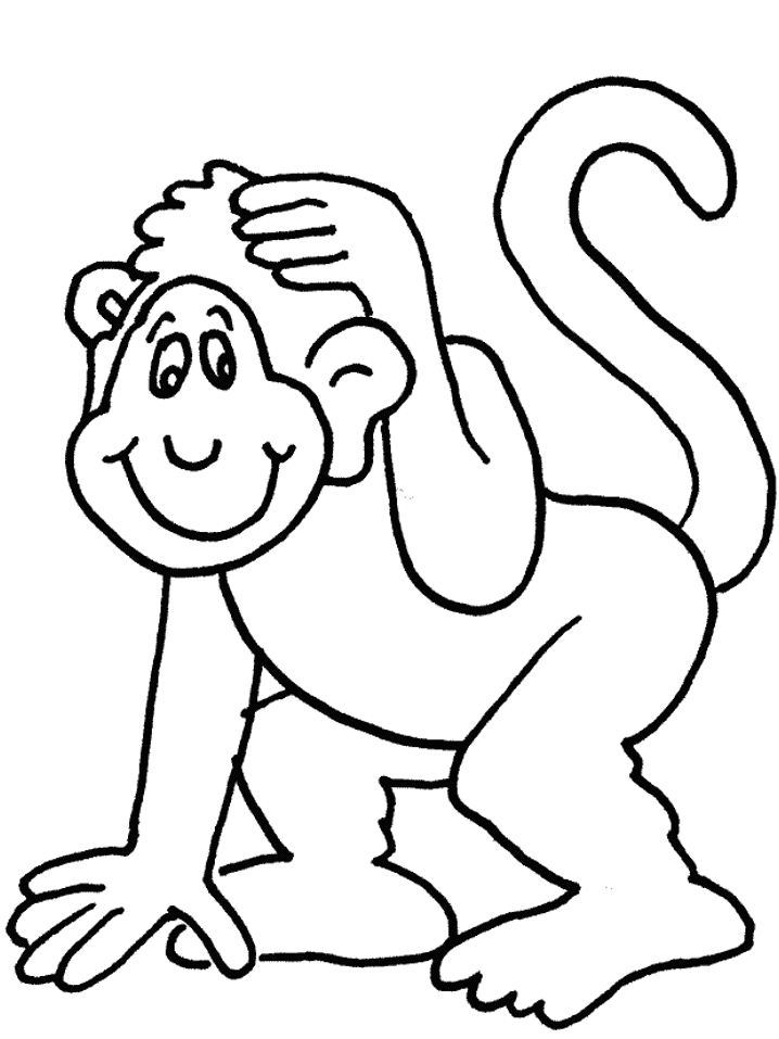 Página para colorir: Macaco (animais) #14166 - Páginas para Colorir Imprimíveis Gratuitamente