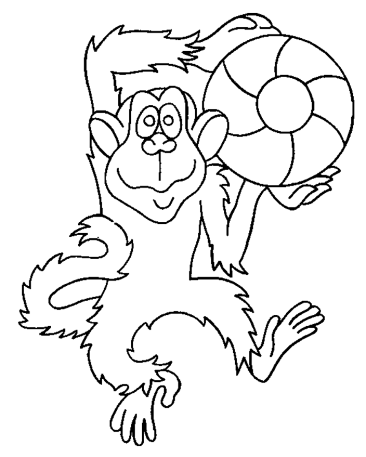 Página para colorir: Macaco (animais) #14208 - Páginas para Colorir Imprimíveis Gratuitamente