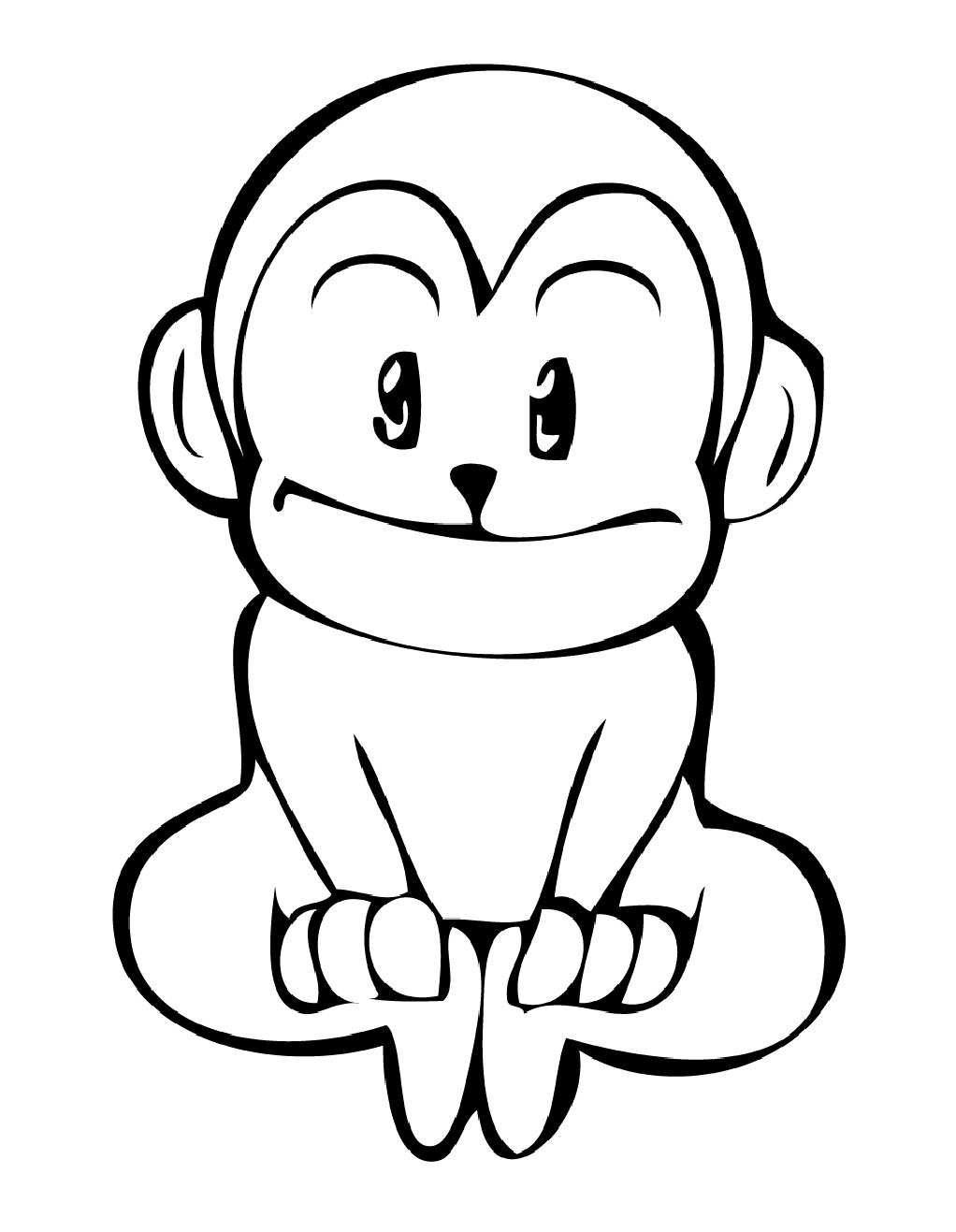 Página para colorir: Macaco (animais) #14253 - Páginas para Colorir Imprimíveis Gratuitamente