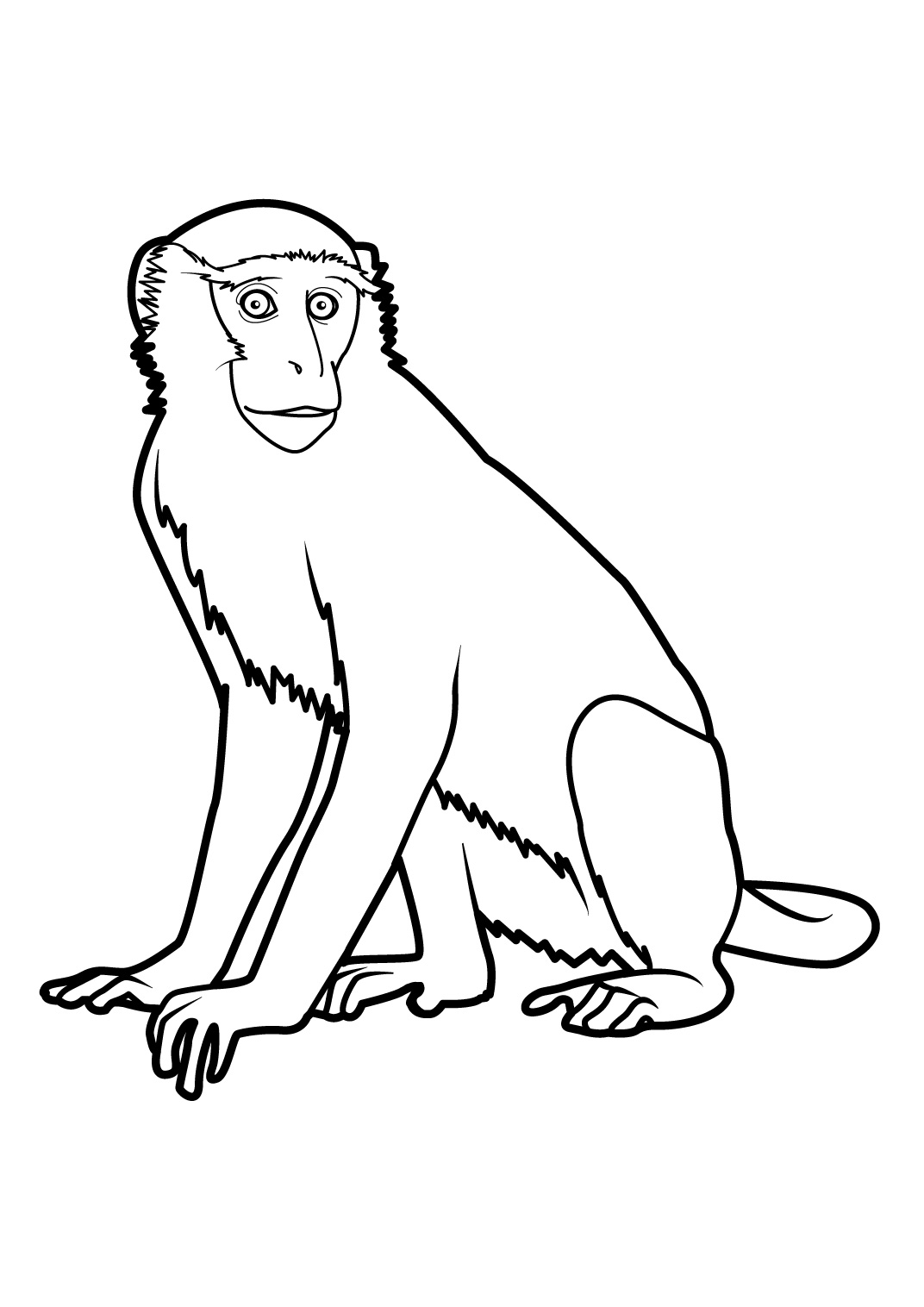 Página para colorir: Macaco (animais) #14259 - Páginas para Colorir Imprimíveis Gratuitamente